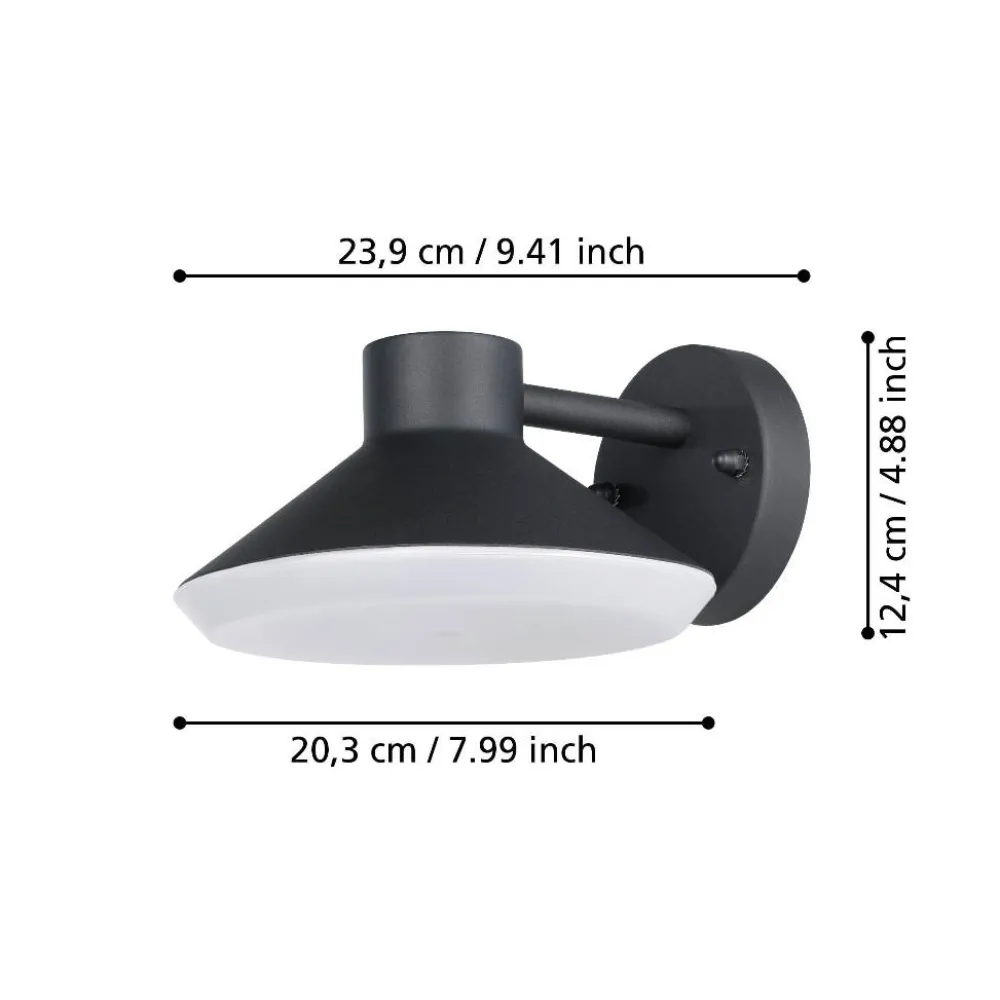 Applique Da Esterno-Selezionato da Mazzolaluce Applique da esterno nera ip44 gu10 moderna