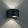 Applique Da Esterno-Selezionato da Mazzolaluce Applique da esterno nera 4w 3000k moderna fasci di luce regolabili