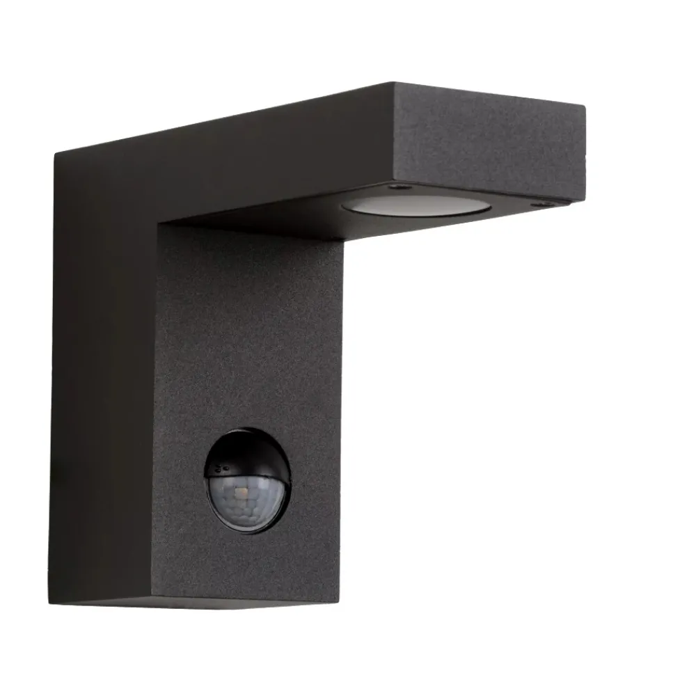 Applique Da Esterno-Selezionato da Mazzolaluce Applique da esterno nero con sensore di movimento crepuscolare
