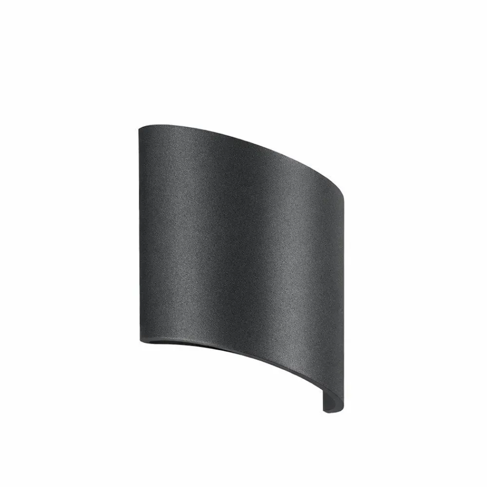 Applique Da Esterno-Ondaluce Applique da esterno nevio antracite led 6w 4000k moderna