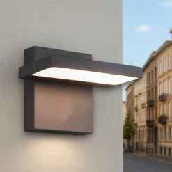 Applique Da Esterno-Selezionato da Mazzolaluce Applique da esterno orientabile antracite led 3000k moderna anti corrosione