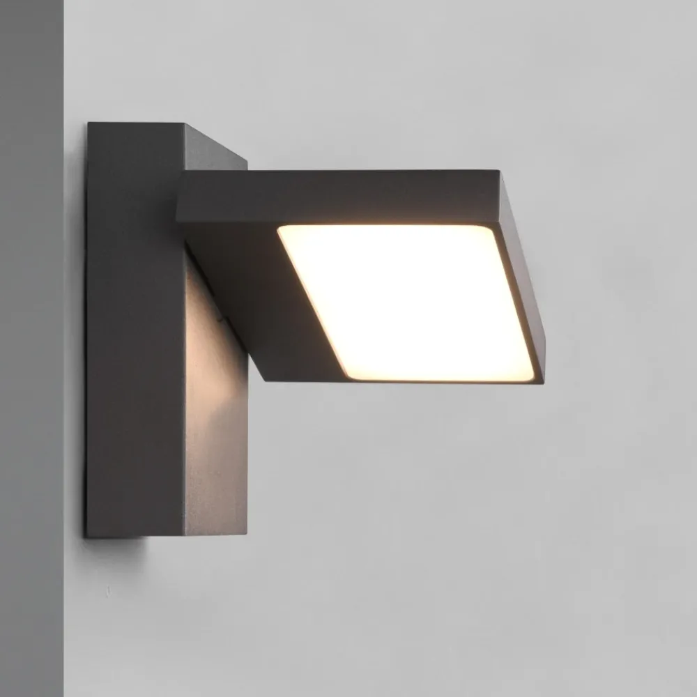 Applique Da Esterno-Selezionato da Mazzolaluce Applique da esterno orientabile antracite led 3000k moderna anti corrosione