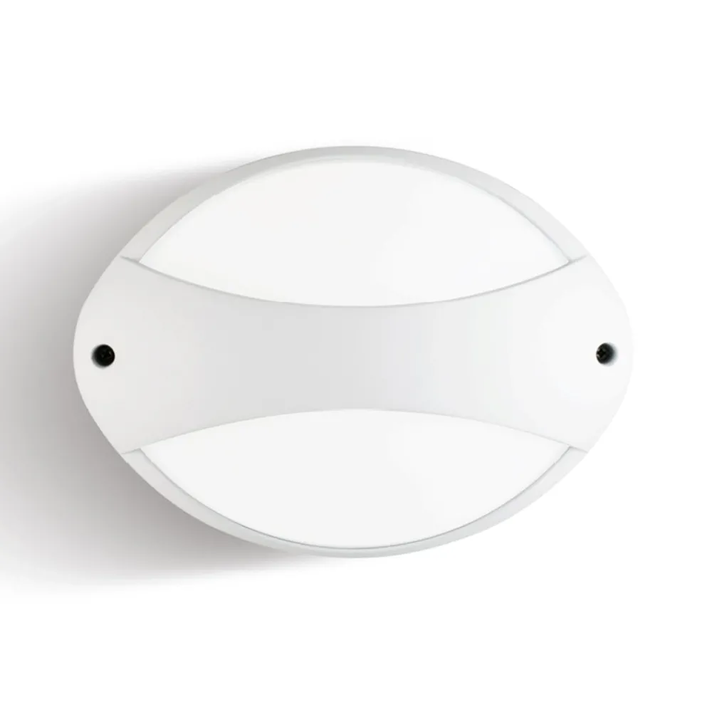 Applique Da Esterno-Selezionato da Mazzolaluce Applique da esterno ovale bianca moderna led 3000k ip65