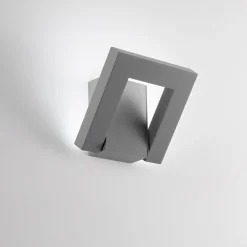 Applique Da Esterno-Perenz Illuminazione Applique da esterno perenz leva ip54 led cct grigio cemento orientabile