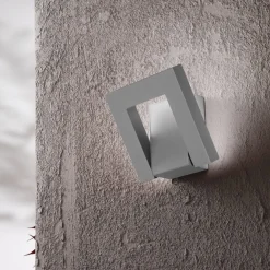 Applique Da Esterno-Perenz Illuminazione Applique da esterno perenz leva ip54 led cct grigio cemento orientabile