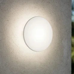 Applique Da Esterno-Ideal Lux Applique da esterno punto ap d18 bianco led 9w 3000k