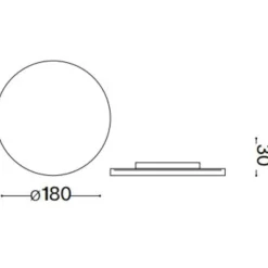 Applique Da Esterno-Ideal Lux Applique da esterno punto ap d18 bianco led 9w 3000k