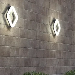 Applique Da Esterno-Selezionato da Mazzolaluce Applique da esterno quadrata moderna grafite led 20w 3000k ip65