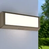 Applique Da Esterno-IsyLuce Applique da esterno rettangolare led 12w 3000k antracite