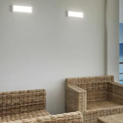 Applique Da Esterno-IsyLuce Applique da esterno rettangolare led 12w 3000k antracite