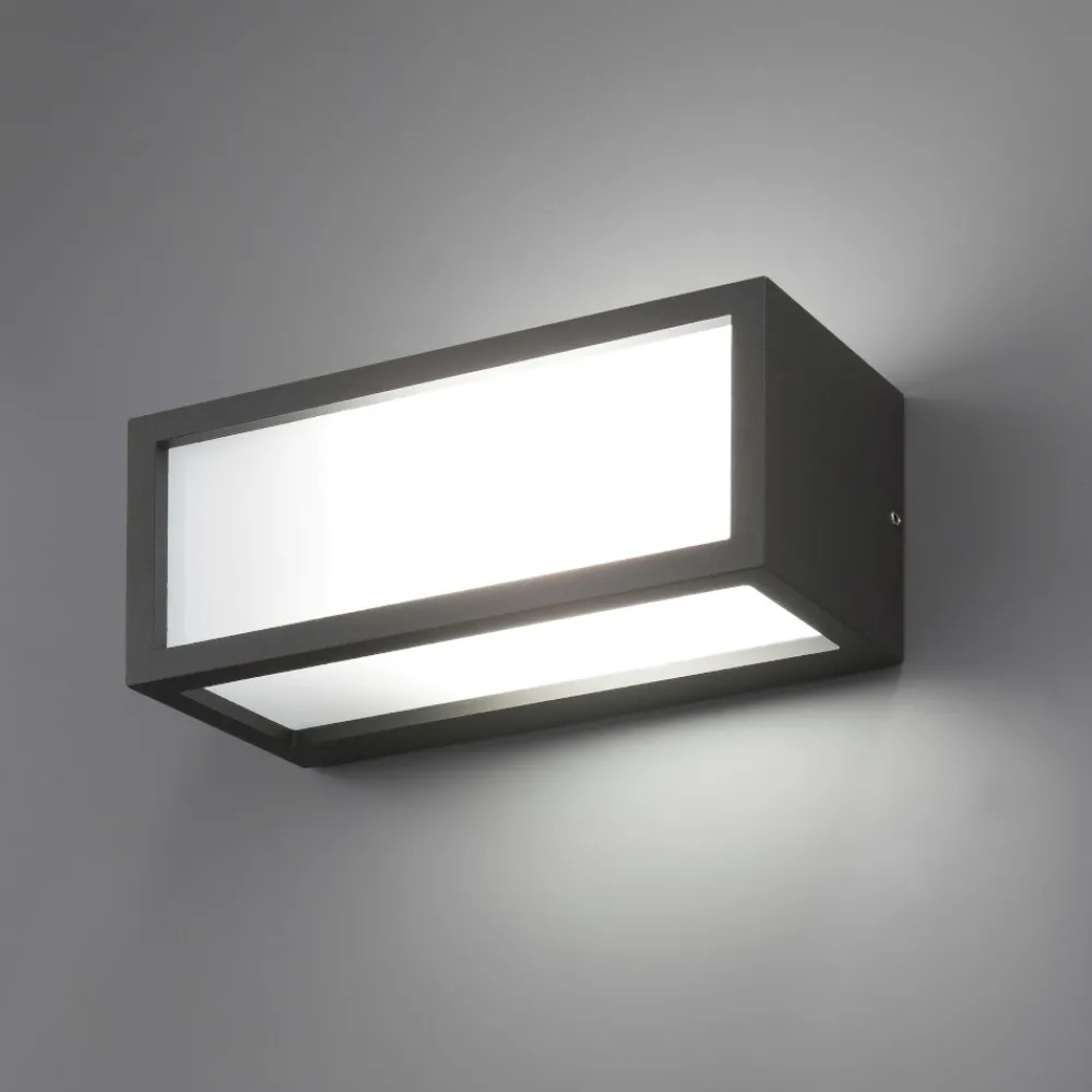 Applique Da Esterno-IsyLuce Applique da esterno rettangolare r7s antracite