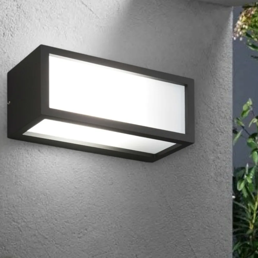 Applique Da Esterno-IsyLuce Applique da esterno rettangolare r7s antracite