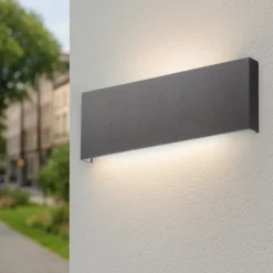 Applique Da Esterno-Affralux Applique da esterno rettangolare led 30w 3000k 4000k wally