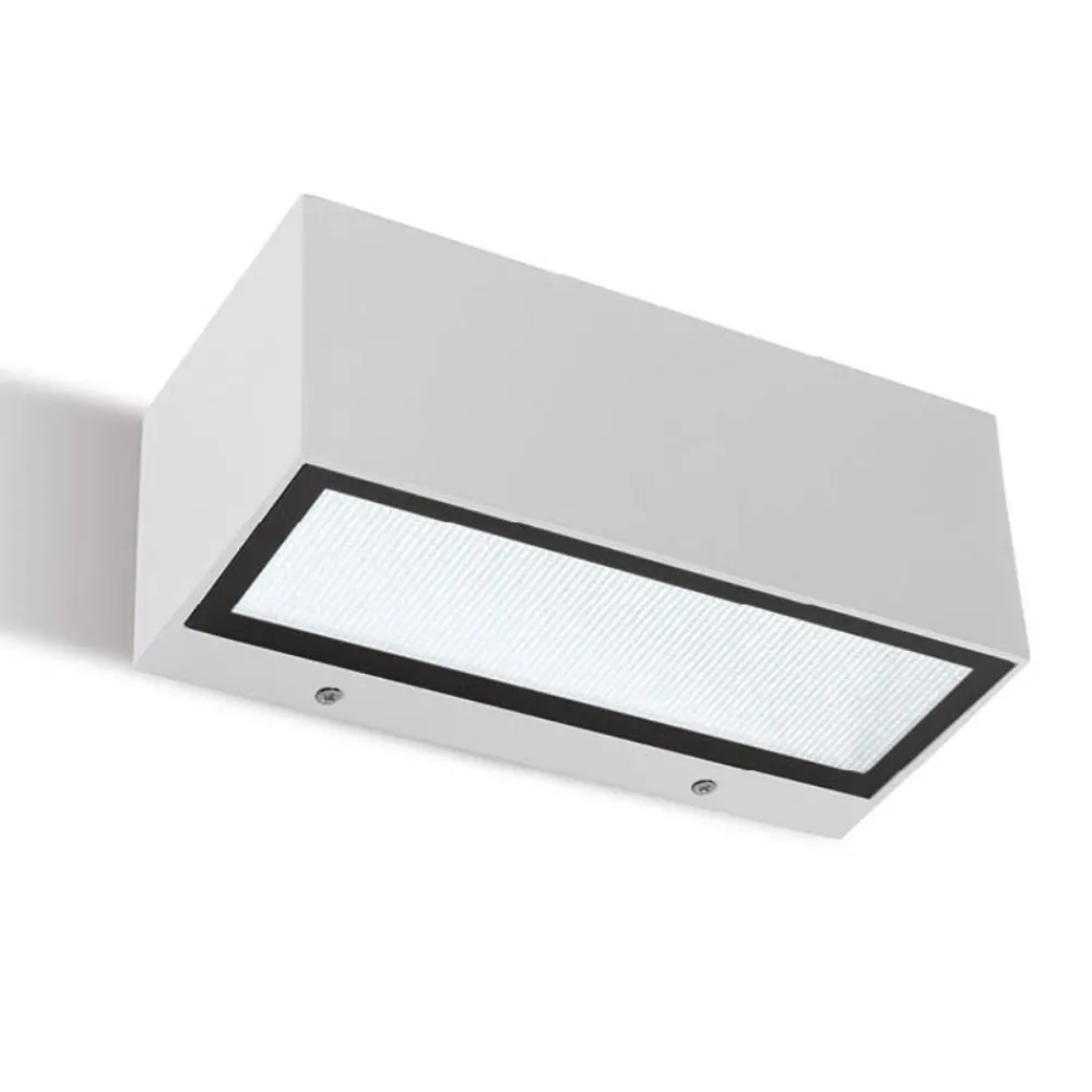Applique Da Esterno-Selezionato da Mazzolaluce Applique da esterno rettangolare bianca led biemissione 36w 3000k