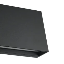 Applique Da Esterno-Selezionato da Mazzolaluce Applique da esterno rettangolare nera ip65 led cct