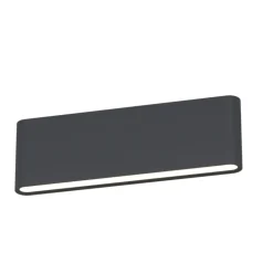 Applique Da Esterno-Top Light Applique da esterno rettangolare antracite led biemissione cct lima