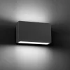 Applique Da Esterno-Selezionato da Mazzolaluce Applique da esterno rettangolare ip44 led 6w 3000k grigio scuro