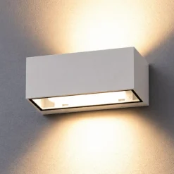 Applique Da Esterno-Top Light Applique da esterno rettangolare bianca spa ip54