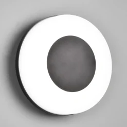 Applique Da Esterno-Selezionato da Mazzolaluce Applique da esterno rotonda nero 14w 2300k-3000k-4000k