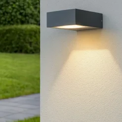 Applique Da Esterno-Ideal Lux Applique da esterno sirio ap1 antracite ip65