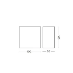 Applique Da Esterno-Ideal Lux Applique da esterno snow ap led 4000k ip65
