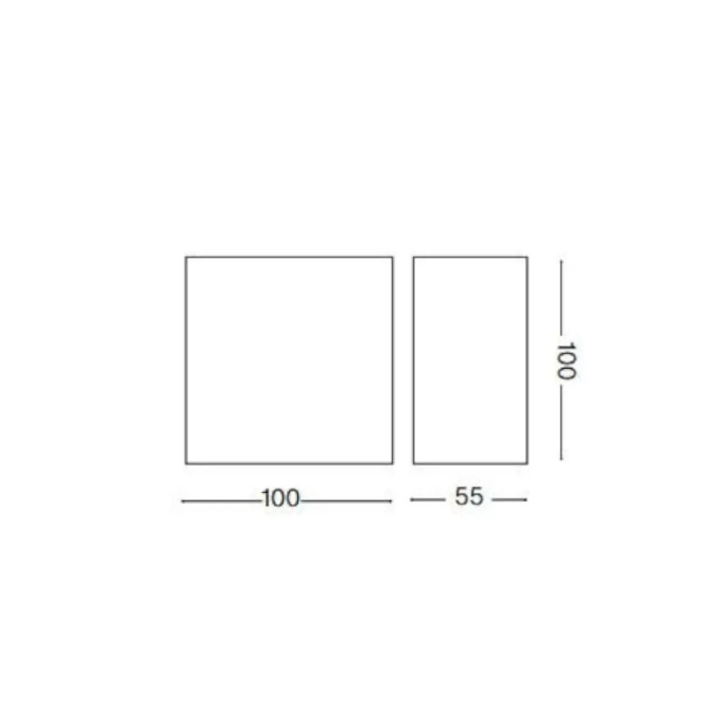 Applique Da Esterno-Ideal Lux Applique da esterno snow ap led 4000k ip65