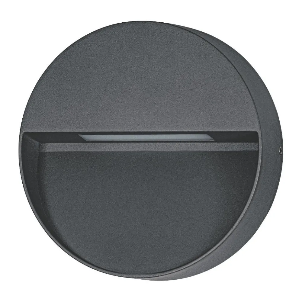 Applique Da Esterno-Selezionato da Mazzolaluce Applique da esterno tonda nera led cct ip65