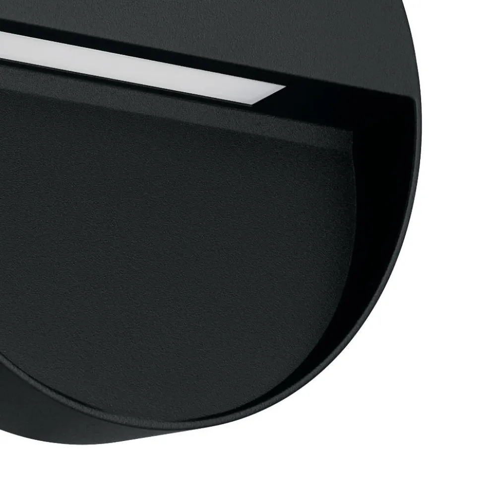 Applique Da Esterno-Selezionato da Mazzolaluce Applique da esterno tonda nera led cct ip65