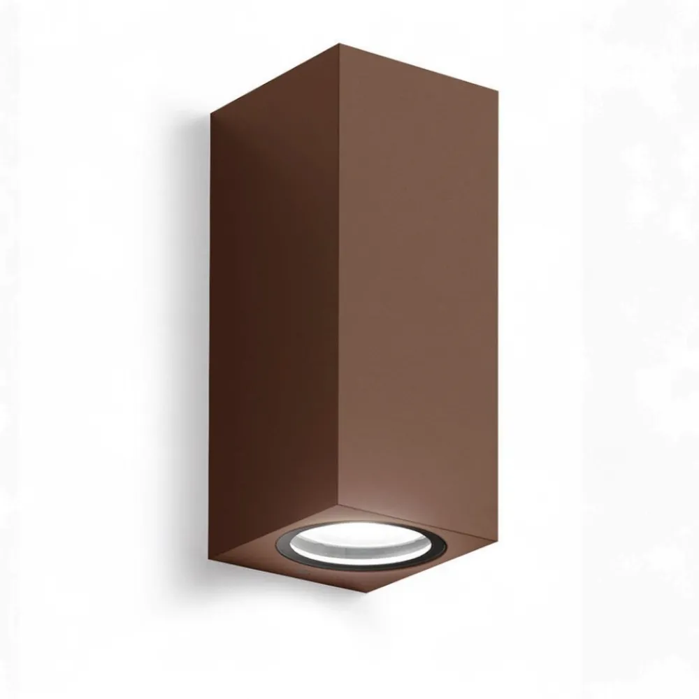 Applique Da Esterno-Selezionato da Mazzolaluce Applique da esterno verticale marrone corten
