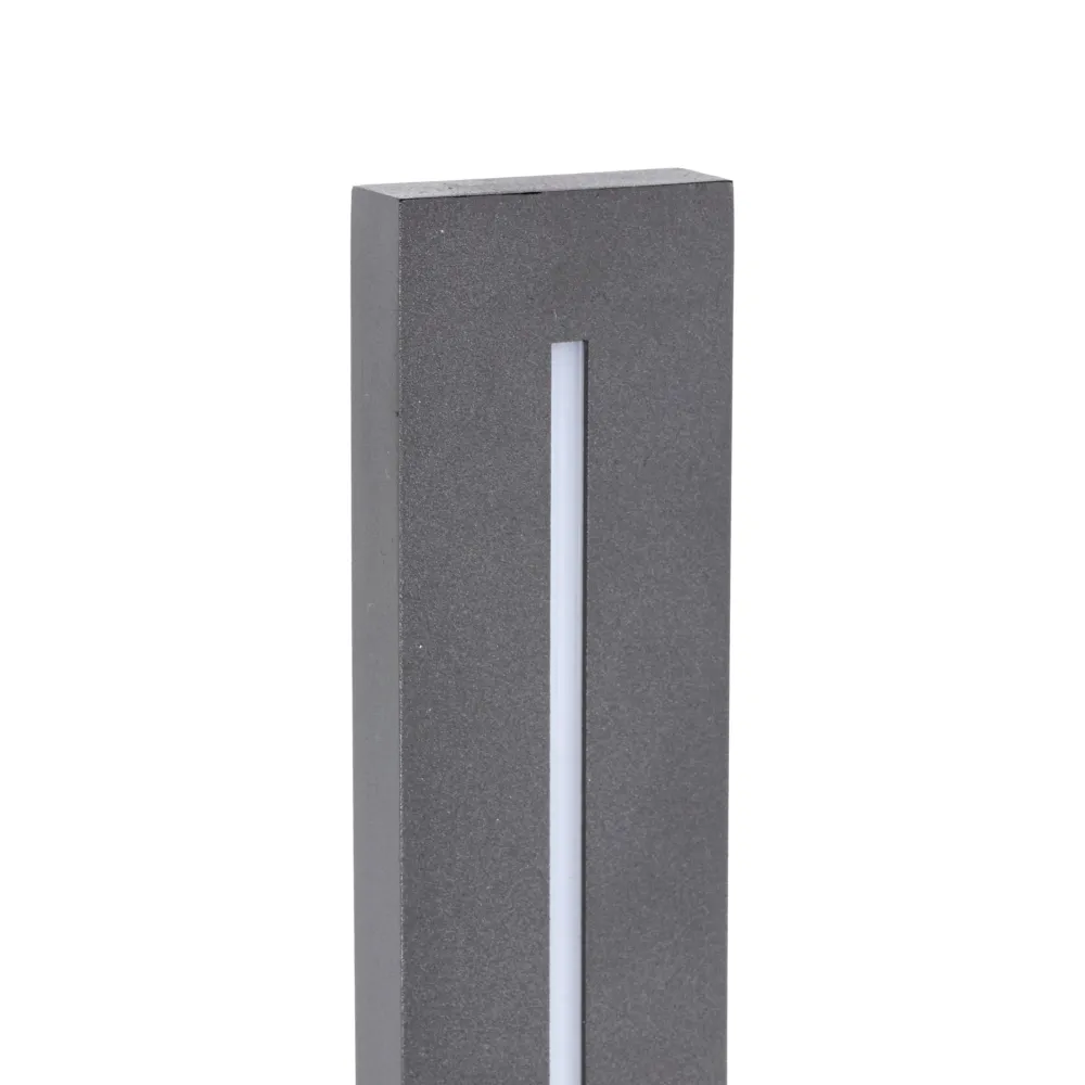 Applique Da Esterno-Selezionato da Mazzolaluce Applique da esterno verticale di design moderna grigio ip65 led 12w 3000k