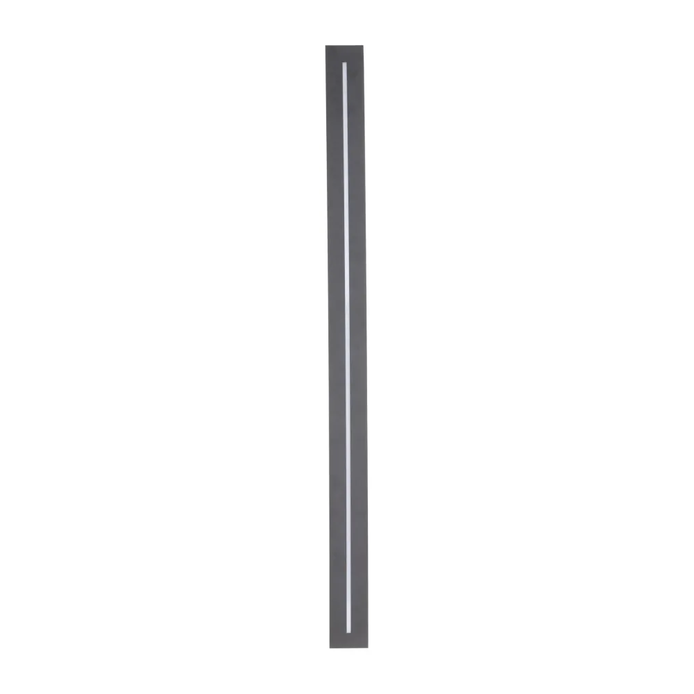 Applique Da Esterno-Selezionato da Mazzolaluce Applique da esterno verticale di design moderna grigio ip65 led 12w 3000k