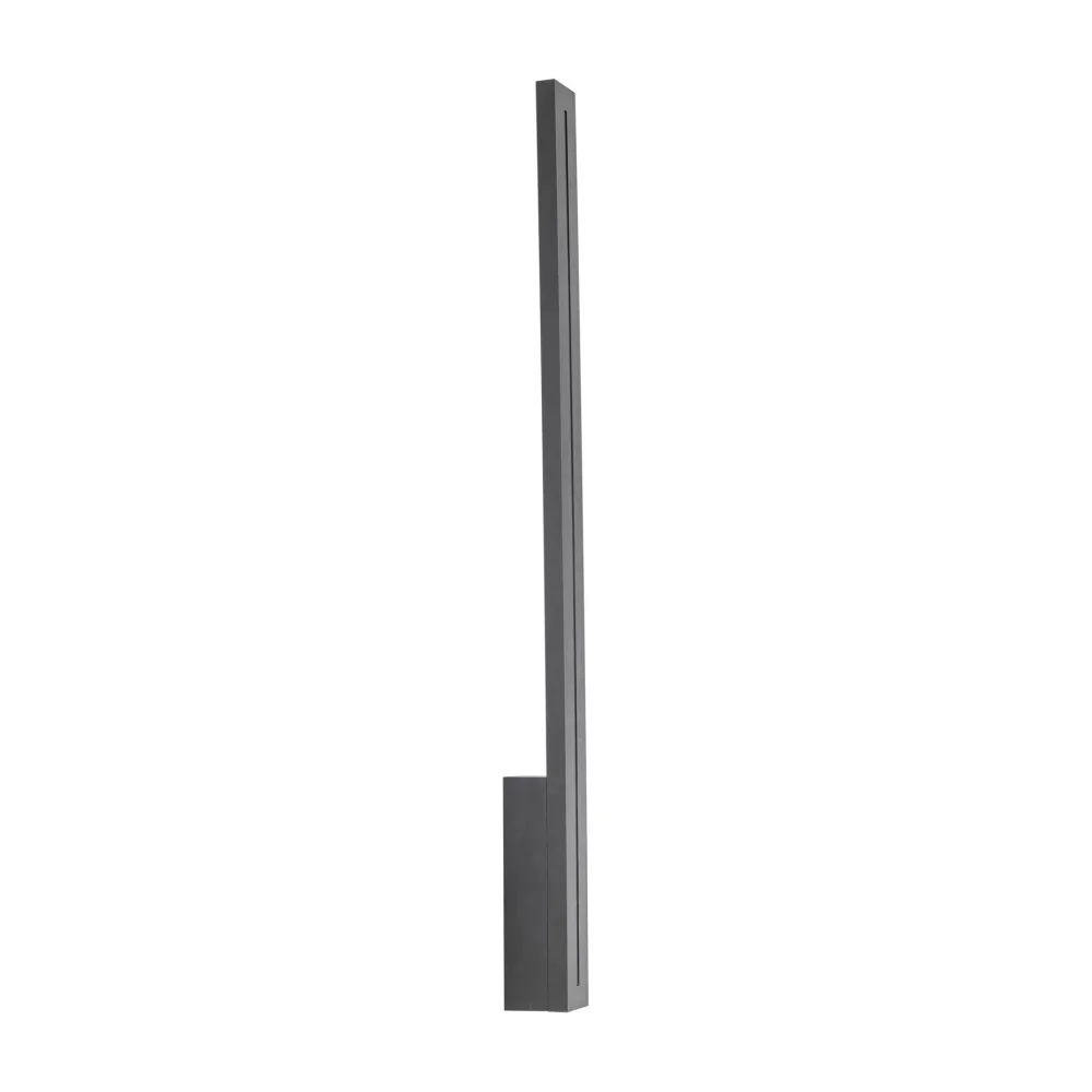 Applique Da Esterno-Selezionato da Mazzolaluce Applique da esterno verticale di design moderna grigio ip65 led 12w 3000k