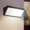 Applique Da Esterno-IsyLuce Applique da esterno 12w 4000k anti corrosione antracite