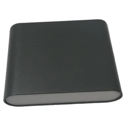 Applique Da Esterno-IsyLuce Applique da esterno 6w 3000k antracite moderna