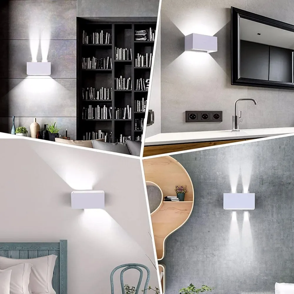 Applique Da Esterno-Selezionato da Mazzolaluce Applique da esterno 24w 4000k bianco rettangolare moderna