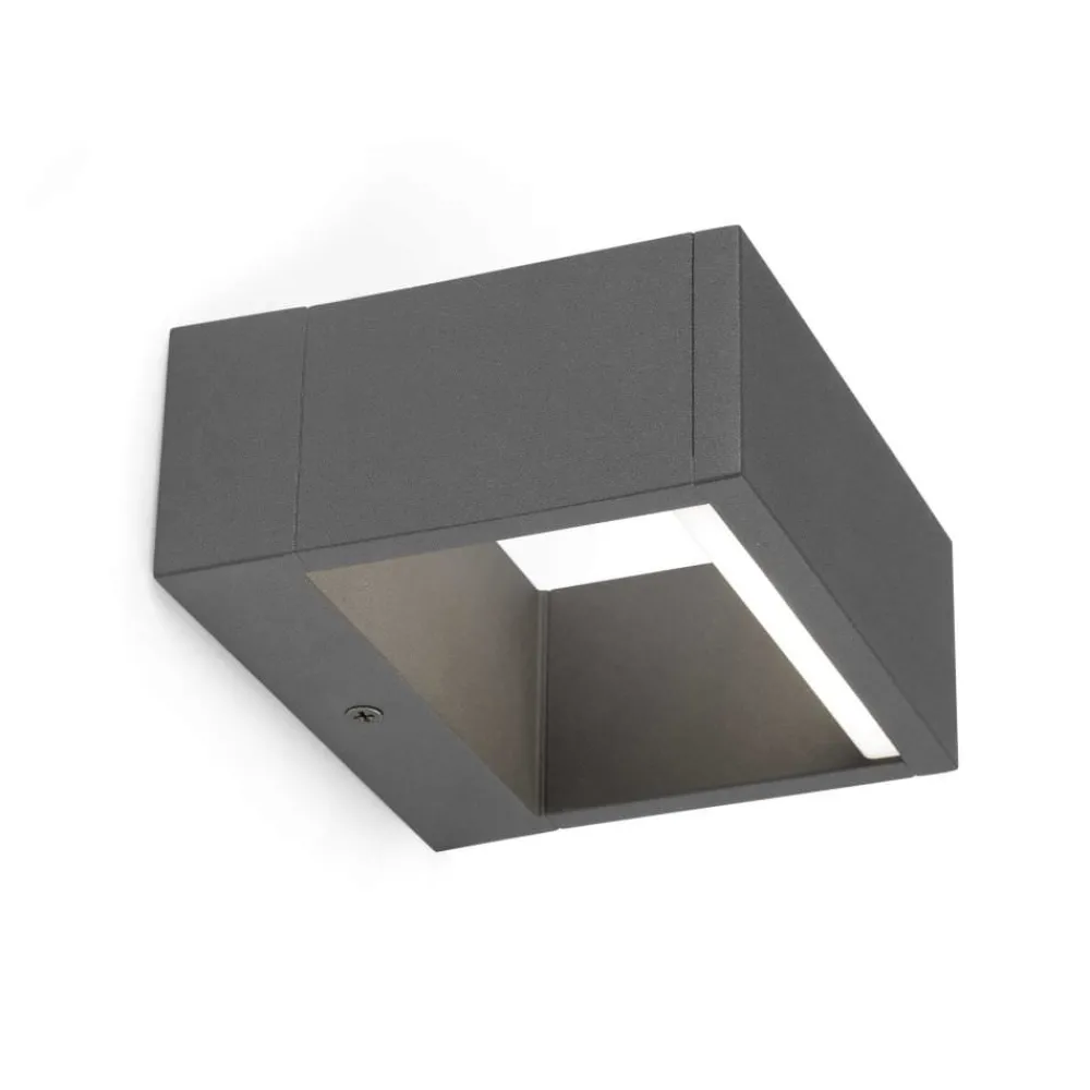 Applique Da Esterno-Selezionato da Mazzolaluce Applique da esterno 8w 3000k grigio scuro moderna