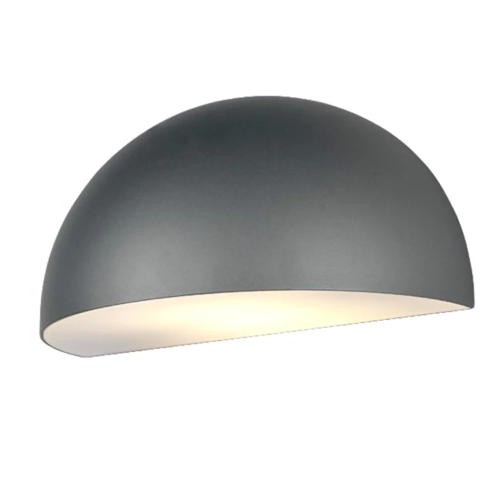 Applique Da Esterno-Selezionato da Mazzolaluce Applique da giardino ip44 h14 cm grigio antracite