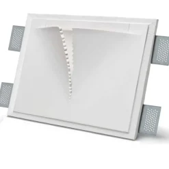Applique Da Parete-Selezionato da Mazzolaluce Applique da incasso a parete di gesso led bianco 13w 2700k