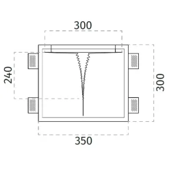 Applique Da Parete-Selezionato da Mazzolaluce Applique da incasso a parete di gesso led bianco 13w 2700k