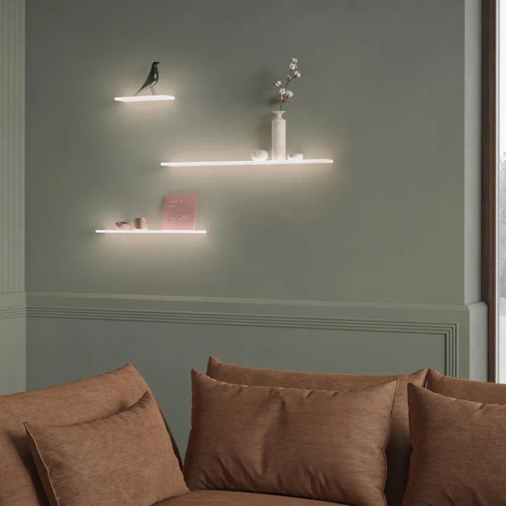 Applique Da Parete-Selezionato da Mazzolaluce Applique da incasso led vetro 12w 3000k mensola luminosa