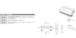 Applique Da Parete-Selezionato da Mazzolaluce Applique da incasso parete in gesso cristaly led 21,5w 3000k