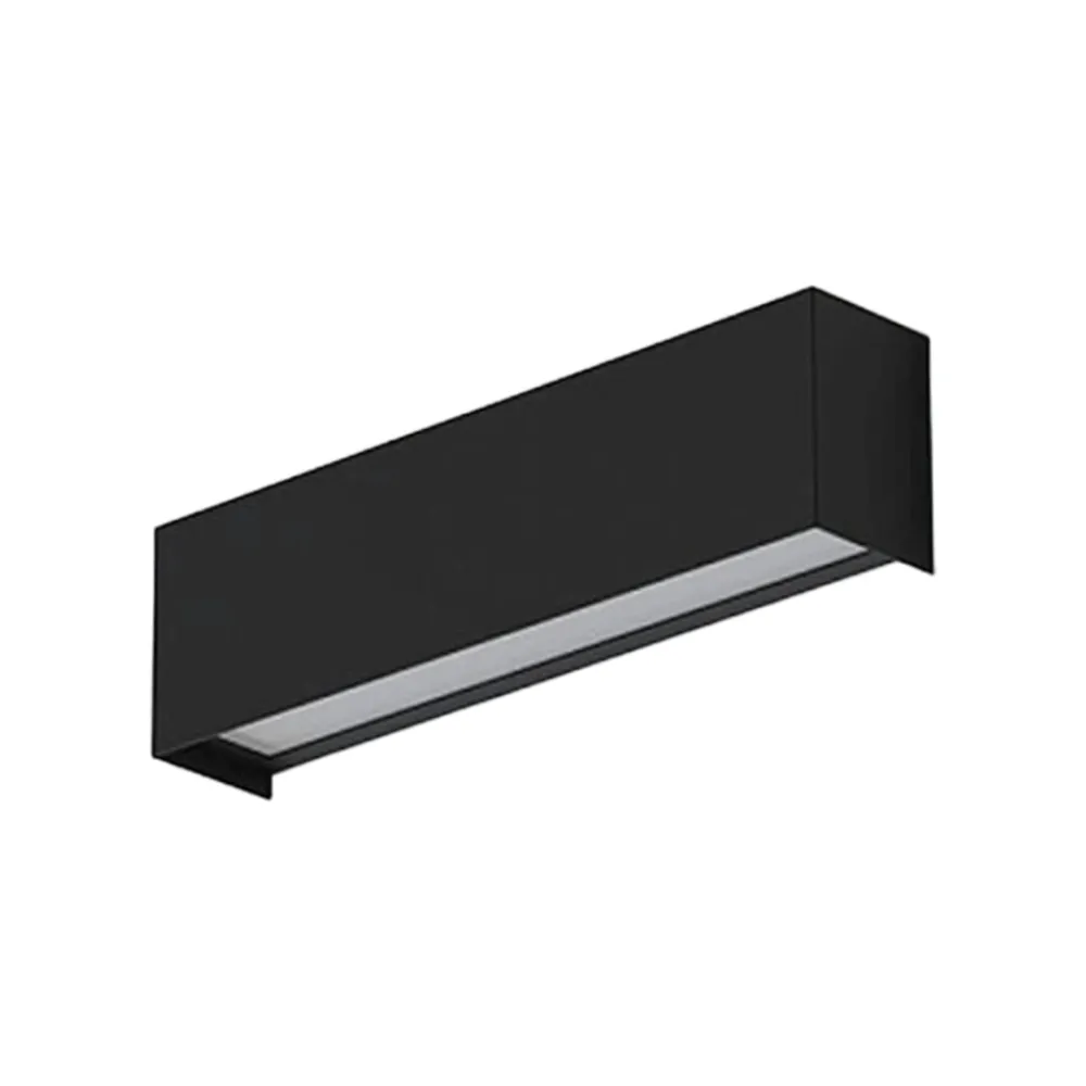 Applique Da Parete-Selezionato da Mazzolaluce Applique da muro rettangolare nero luce verso il basso moderna