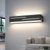 Applique Da Parete-Fabas Luce Applique da parete antracite rettangolare led 18w 3000k bunny