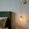 Applique Camera Da Letto-Top Light Applique da parete a sospensione oro ambra per comodino
