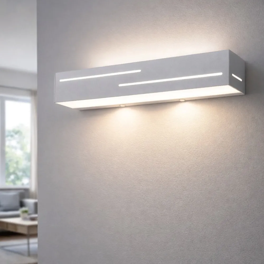 Applique Da Parete-Fabas Luce Applique da parete bianco banny moderna led