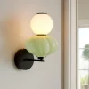 Applique Da Parete-Selezionato da Mazzolaluce Applique da parete ceramica verde vetro led 3000k