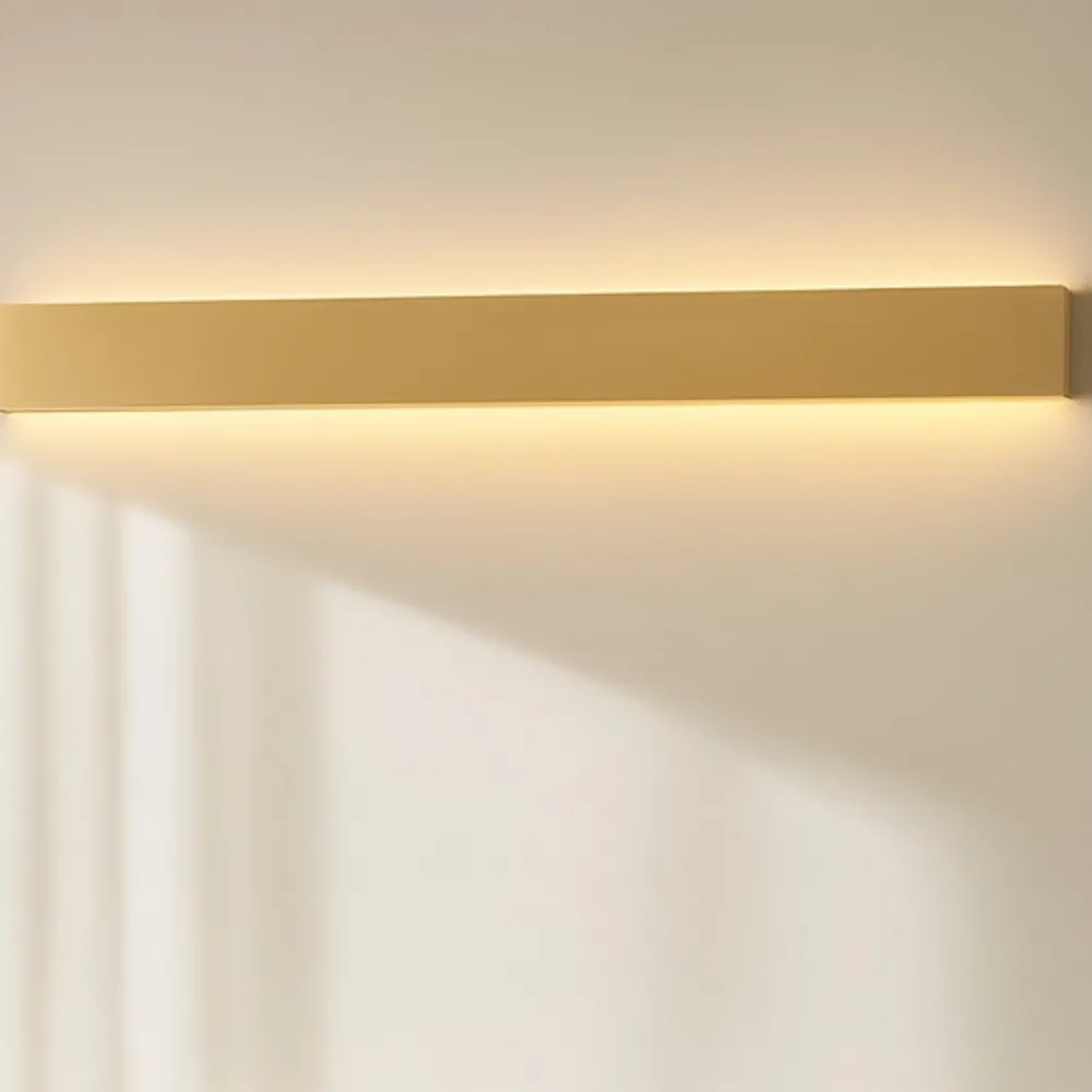 Applique Da Parete-Selezionato da Mazzolaluce Applique da parete 60cm led rettangolare oro 20w 3000k