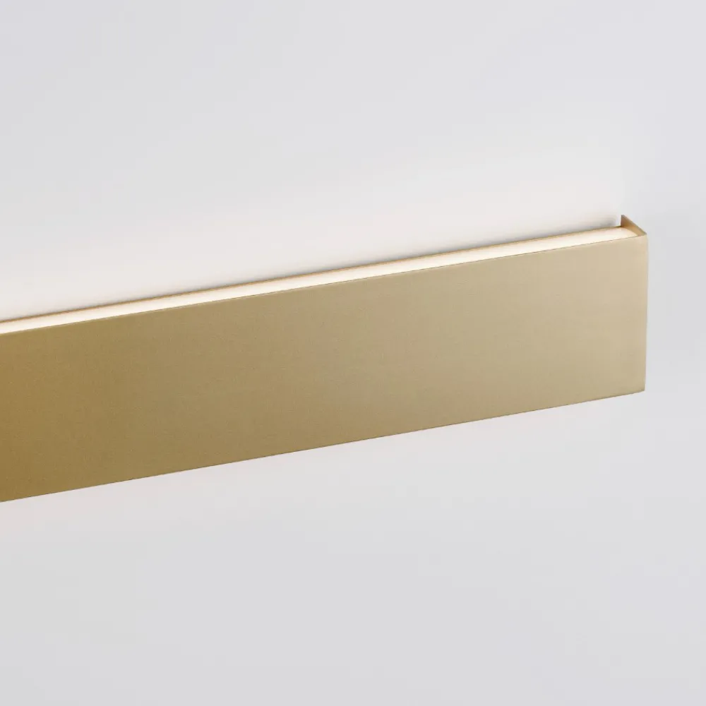 Applique Da Parete-Selezionato da Mazzolaluce Applique da parete 60cm led rettangolare oro 20w 3000k