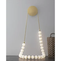 Applique Da Parete-Selezionato da Mazzolaluce Applique da parete collana di perle oro led 50w 3000k