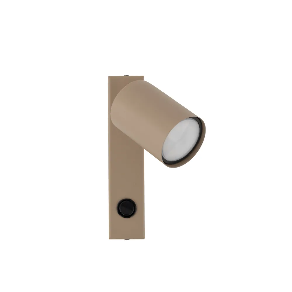 Applique Camera Da Letto-Selezionato da Mazzolaluce Applique da parete con faretto sabbia orientabile interruttore per comodino camera da letto